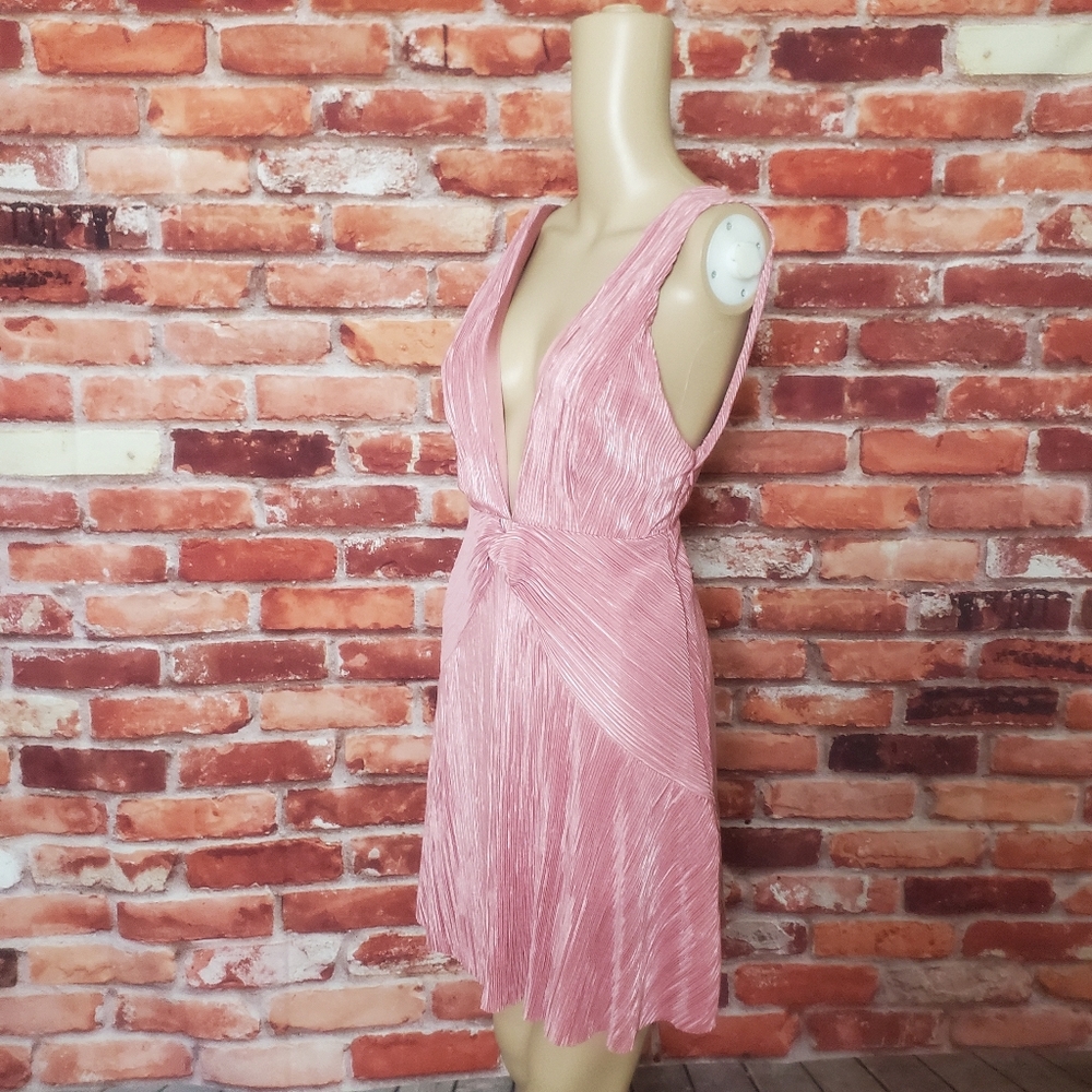 Free People Twist & Shout Pink Dress Size 2 NWT - Picture 8 of 8